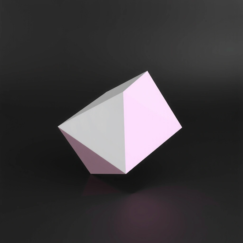 Geometric shapes 3D render
