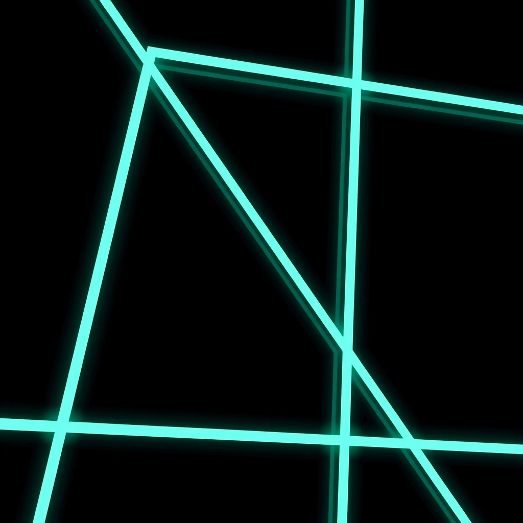 Neon grid architectural visual